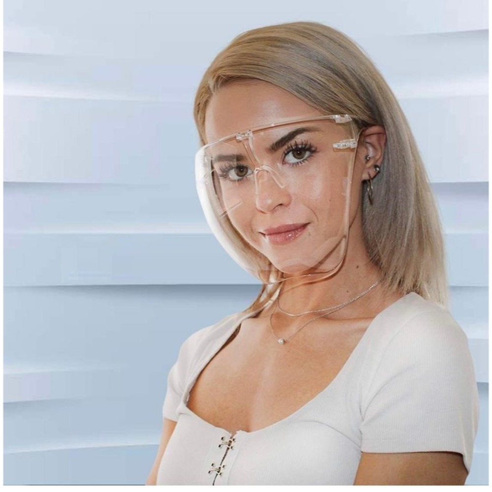 Clear Face Shield Protective Eye‎ Glasses Visor Anti-Fog Full Face Mask Dentist
